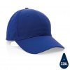 Casquette En Coton Recyclé 6 Pans 190g IMPACT Bleu