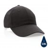 Casquette En Coton Recyclé 6 Pans 190g IMPACT Noir