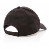 Casquette En Coton Recyclé 6 Pans 190g IMPACT Noir Profil