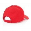 Casquette En Coton Recyclé 6 Pans 190g IMPACT Rouge Profil