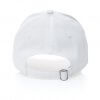 Casquette En Coton Recyclé 6 Pans 280g IMPACT Blanc Arrière Casquette En Coton Recyclé 6 Pans 280g IMPACT Blanc Arrière