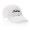 Casquette En Coton Recyclé 6 Pans 280g IMPACT Blanc Avec Broderie Casquette En Coton Recyclé 6 Pans 280g IMPACT Blanc Avec Broderie
