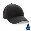 Casquette En Coton Recyclé 6 Pans 280g IMPACT Noir Casquette En Coton Recyclé 6 Pans 280g IMPACT Noir