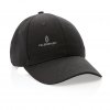 Casquette En Coton Recyclé 6 Pans 280g IMPACT Noir Avec Marquage Casquette En Coton Recyclé 6 Pans 280g IMPACT Noir Avec Marquage