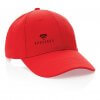 Casquette En Coton Recyclé 6 Pans 280g IMPACT Rouge Avec Marquage Casquette En Coton Recyclé 6 Pans 280g IMPACT Rouge Avec Marquage