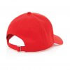 Casquette En Coton Recyclé 6 Pans 280g IMPACT Rouge Profil Casquette En Coton Recyclé 6 Pans 280g IMPACT Rouge Profil