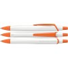 Stylo Bille En PET Recyclé RECO Blanc Orange