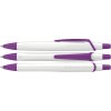 Stylo Bille En PET Recyclé RECO Blanc Violet