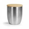 Mug Isotherme En Acier Inoxydable Avec Couvercle En Bambou 280ml ISOCUP