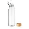 Bouteille En Verre Et Bambou 500ml FJORD WHITE Débouchée