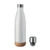 Bouteille Isotherme En Inox Et Liège 600ml ASPEN CORK Blanc Et Bouchon