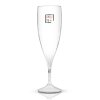 Flute à Champagne En Tritan 140ml TRANSPARENT CHAMP Marquage Quadri