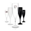 Flute à Champagne En Tritan 140ml TRANSPARENT CHAMPAGNE VERRE Toutes Couleurs