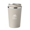 Mug En Acier Inoxydable 350ml BRACE Beige Logo
