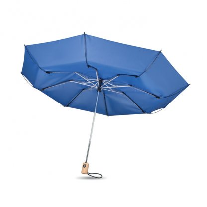 Parapluie En PET Recyclé LEEDS Bleu Marine Pochette