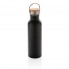 Bouteille En Acier Inoxydable Et Bambou 700ml
