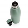 Bouteille Isotherme En Acier Inox 750ml Vert Ouverte