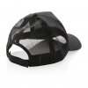 Casquette De Routier En Coton Recyclé 5 Pans 190g IMPACT Noire Trois Quart