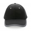 Casquette En Coton Recyclé 6 Pans 280g IMPACT Noire Face