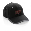 Casquette En Coton Recyclé 6 Pans 280g IMPACT Noire Logo