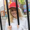 Casquette En Coton Recyclé 6 Pans 280g IMPACT Rouge Pose