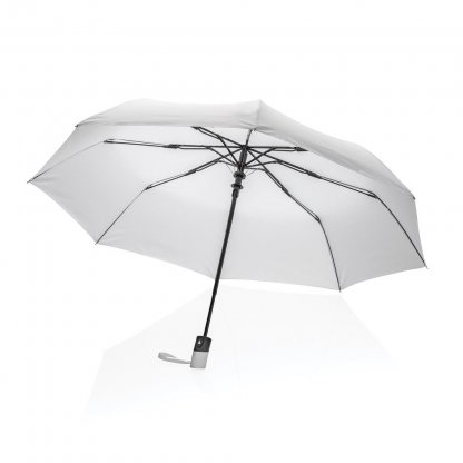 Mini Parapluie Automatique 21 Pouces En PET Recyclé Blanc
