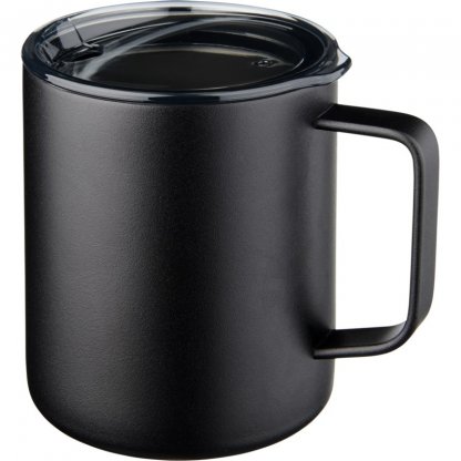 Mug Isotherme Double Paroi En Acier Inoxydable 420ml ROVER Noir