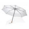 Parapluie 20,5 Pouces En PET Recyclé Et Bambou Blanc