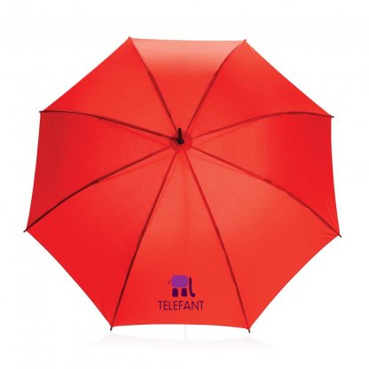Parapluie Automatique 23 Pouces En PET Recyclé Rouge Logo