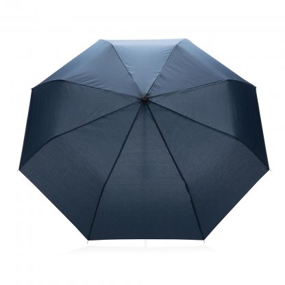 Parapluie Manuel 20,5 Pouces En PET Recyclé Bleu Dessus