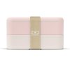 Boîte Repas En Plastique PBT 1000ml MONBENTO ORIGINAL Rose Clair Face Boîte Repas En Plastique PBT 1000ml MONBENTO ORIGINAL Rose Clair Face