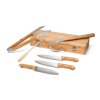 Ensemble D'ustensiles En Bambou Et En Acier Inoxydable Pour Barbecue 6 Pièce KABSA Ensemble D'ustensiles En Bambou Et En Acier Inoxydable Pour Barbecue 6 Pièce KABSA
