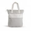 Sac Shopping Zippé En Coton Biologique 220g 46x46x12 Cm BIOBEACH Gris