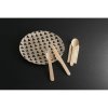 Set 3 Couverts Jetables En Bois Et Serviette Kraft SUYA En Situation Set 3 Couverts Jetables En Bois Et Serviette Kraft SUYA En Situation