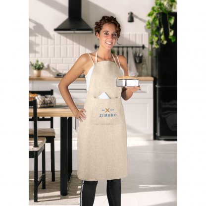 Tablier En Coton Recyclé 140g ZIMBRO Portée Par Femme