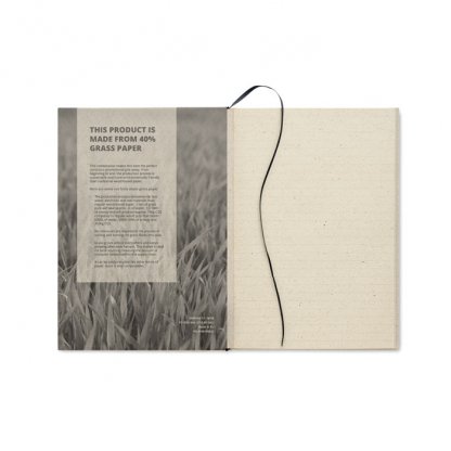 Carnet A5 En Papier D'herbe 15x21cm GRASS NOTES Av
