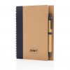 Carnet A5 + Stylo En Kraft SOKRA Bleu Avec Logo Carnet A5 + Stylo En Kraft SOKRA Bleu Avec Logo