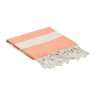 Fouta En Coton Recyclé 75x150cm AGOURA Orange Plié Fouta En Coton Recyclé 75x150cm AGOURA Orange Plié