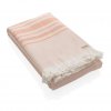 Fouta Serviette En Coton Certifié Et Recyclé 100x180cm SERVITO Rose Fouta Serviette En Coton Certifié Et Recyclé 100x180cm SERVITO Rose