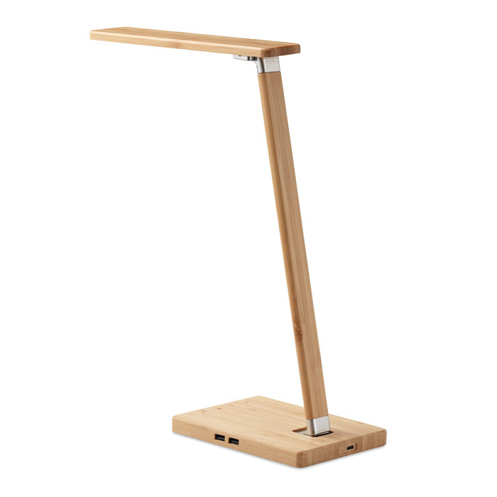 Lampe bureau et chargeur sans fil en bambou - 10W - NEAT LIGHT