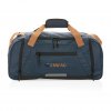 Sac Weekend En PET Recyclé SOIMPACT Bleu Vue De Coté Sac Weekend En PET Recyclé SOIMPACT Bleu Vue De Coté