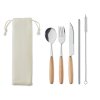 Set Couverts En Acier Inoxydable Dans Pochette En Toile CUSTA SET