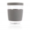 Verre Avec Couvercle Et Manchon En Silicone 360ml MANGLASS Gris