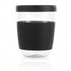 Verre Avec Couvercle Et Manchon En Silicone 360ml MANGLASS Noir