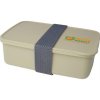 Boîte à Lunch En Plastique Recyclé 800ml Beige Logo