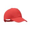 Casquette En Coton Biologique 5 Pans 250g BICCA CAP Rouge