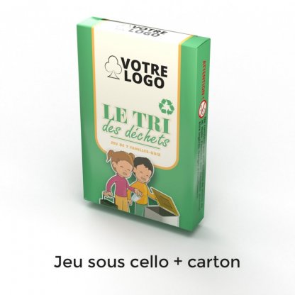 Jeu De 7 Familles Et Quiz En Carton Certifié TRI DES DECHETS Cello + Carton