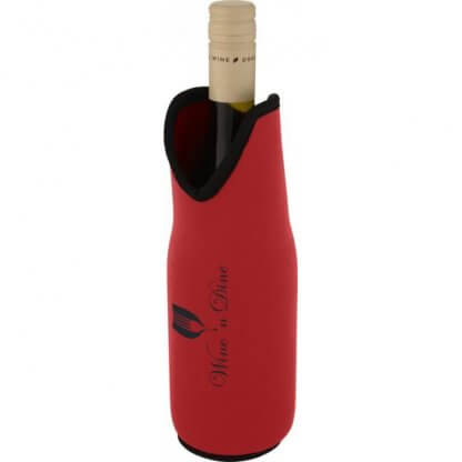 Manchon En Néoprène Recyclé Pour Bouteille De Vin Rouge Logo