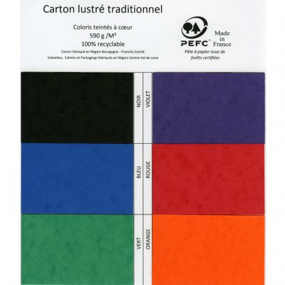 Nuancier Carton Lustré