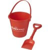 Seau Et Pelle De Plage En Plastique Recyclé Rouge Logo Seau Et Pelle De Plage En Plastique Recyclé Rouge Logo
